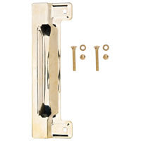 ProSource HSH-053-PS Latch Guard, Steel, Brass, 11-3/4 in H, 3-1/2 in W