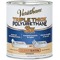 VARATHANE 284473 Polyurethane Paint, Liquid, Clear, 1 qt, Can