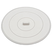 Danco 89042 Sink Stopper, Flat Suction, Rubber, White, For: Universal Bathroom and Kitchen Sink