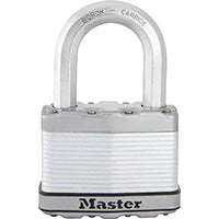 Master Lock Magnum Series M15XKADLF Padlock, Keyed Different Key, 14/32 in Dia Shackle, 1-1/2 in H Shackle, Zinc