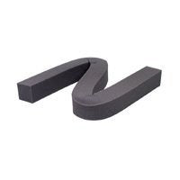 M-D 02535 Weatherstrip, 2-1/4 in W, 2-1/4 in Thick, 42 in L, Foam, Gray