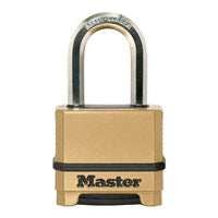 Master Lock Magnum Series M175XDLFCCSEN Padlock, 5/8 in Dia Shackle, Boron Carbide Steel Shackle, Steel Body