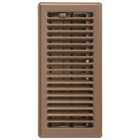 Imperial RG2004 Louvered Floor Register, 10 in L, 4 in W, Steel, Brown, Powder-Coat Painted