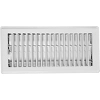 Imperial RG0223 Floor Register, 4-1/4 in L, 11-1/4 in W, Steel, White