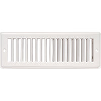 GRILL RETURN AIR 4X10IN WHT