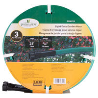 Landscapers Select GH-585013L Garden Hose, 25 ft L, Female x Male, PVC, Green