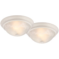 Boston Harbor 41800-WH Flush Mount Ceiling Fixture, 120 V, 60 W, A19 or CFL Lamp, White Fixture