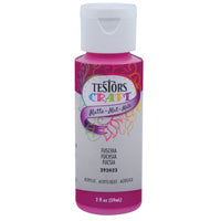 TESTORS 292422A Craft Paint, Matte, Fuschia, 2 oz, Bottle