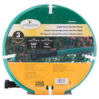 Landscapers Select GH-58503-1003L Garden Hose, 100 ft L, Female x Male, PVC, Green