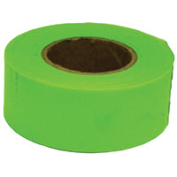 CH Hanson 17001 Flagging Tape, 150 ft L, 1-3/16 in W, Fluorescent Lime, PVC