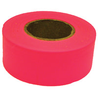 CH Hanson 17003 Flagging Tape, 150 ft L, 1-3/16 in W, Fluorescent Pink, PVC