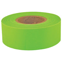 CH Hanson Sub-Zero Series 17009 Flagging Tape, 150 ft L, 1-3/16 in W, Fluorescent Lime, PVC