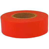 CH Hanson Sub-Zero Series 17010 Flagging Tape, 150 ft L, 1-3/16 in W, Fluorescent Red, PVC