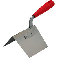 Marshalltown OS751 Corner Trowel, Stainless Steel Blade, Comfort Grip Handle