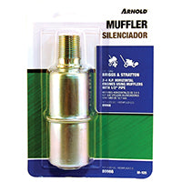 ARNOLD M-105 Small Engine Muffler, 1/2 in Inlet, For: 2 to 4 hp Briggs & Stratton, Tecumseh and Clinton Engines