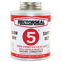 RECTORSEAL 25431 Thread Sealant, 1 pt Can, Paste, Yellow