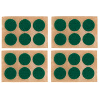 ProSource PH-122294-PS Furniture Pad, Felt Cloth, Green, 5/8 in Dia, 1/16 in Thick, Round