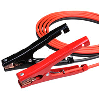 ProSource 081214 Booster Cable, 8 AWG Wire, 4-Conductor, Clamp, Clamp, Stranded, Red/Black Sheath