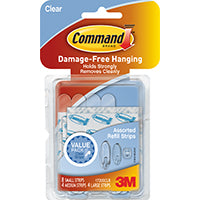 Command 17200CLR Refill Strip, Clear