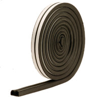 M-D 01025 Weatherstrip Tape, 11/32 in W, 17 ft L, EPDM Rubber, Black