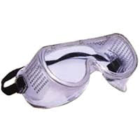 ProSource TGE-SG01 Safety Goggles, Neutral, 6 in W x 2-3/4 in H x 2-1/4 in D Lens, No Coating Lens, PVC Lens, Vent Frame