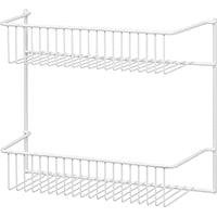 ClosetMaid 8002 Wall Rack, Steel, White