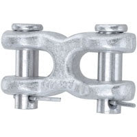 CLEVIS DOUBLE ZINC 3/8IN