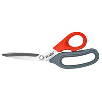 Crescent Wiss W812S Household Scissor, 8-1/2 in OAL, 3-1/2 in L Cut, Stainless Steel Blade, Gray/Red Handle