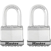 Master Lock Magnum Series M5XTLF Padlock, Keyed Alike Key, 3/8 in Dia Shackle, 1-1/2 in H Shackle, Boron Carbide Shackle