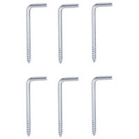 ProSource Screw Hook, 9/16 in Opening, 3.8 mm Thread, 1-7/8 in L, Steel, Zinc