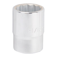 Vulcan MT-SS6034 Drive Socket, 1-1/16 in Socket, 3/4 in Drive, 12-Point, Chrome Vanadium Steel, Chrome