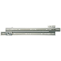 Knape & Vogt 1300P ZC 18 Drawer Slide, 75 lb, 18 in L Rail, 1/2 in W Rail, Steel, Zinc