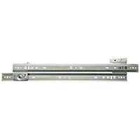 Knape & Vogt 1300P ZC 24 Drawer Slide, 75 lb, 24 in L Rail, 1/2 in W Rail, Steel, Zinc