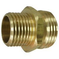 Landscapers Select PMB-469LFBC Hose Adapter, 3/4 x 1/2 in, MHT x MIP, Brass, Brass, For: Garden Hose