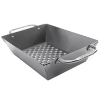 Broil King Imperial 69818 Deep Dish Grill Wok, Square, 13 in L, 9-3/4 in W, Stainless Steel