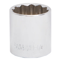 Vulcan MT6525893 Drive Socket, 1-1/4 in Socket, 1/2 in Drive, 12-Point, Chrome Vanadium Steel, Chrome