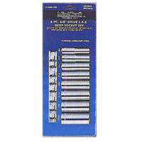 Vulcan TS1008 Socket Set, Chrome Vanadium Steel, Chrome