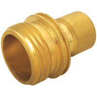 Landscapers Select GB9610 Hose Connector, 3/4 in, Male, Brass, Brass