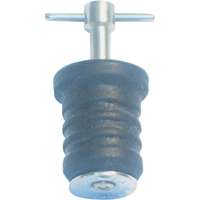 US Hardware M-162C Drain Plug, T-Handle, Brass, For: 1 in Dia Drain