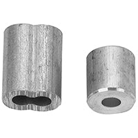 Campbell B7675424 Cable Ferrule and Stop Set, 1/8 in Dia Cable, Aluminum