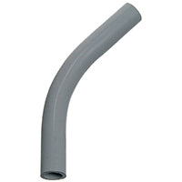 Carlon UA7AK-CAR Conduit Elbow, 45 deg Angle, PVC, Gray