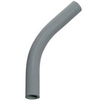 Carlon UA7AL-CAR Conduit Elbow, 45 deg Angle, PVC, Gray