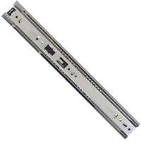 Knape & Vogt 8400P 18 Drawer Slide, 100 lb, 18 in L Rail, 1/2 in W Rail, Anochrome