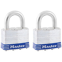 PADLOCK STL KA 2PK VRTCLR 1IN