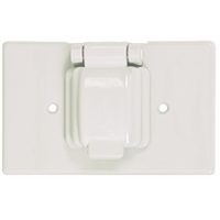 Eaton Wiring Devices S1961W-SP Cover, 4-9/16 in L, 2-7/8 in W, Thermoplastic, White