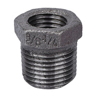 Prosource 35-3/8X1/4B Pipe Bushing, 3/8 x 1/4 in, MIP x FIP, Malleable Iron, SCH 40 Schedule, 300 psi Pressure