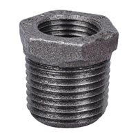 Prosource 35-1/2X3/8B Pipe Bushing, 1/2 x 3/8 in, MIP x FIP, Malleable Iron, SCH 40 Schedule, 300 psi Pressure