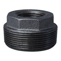 Prosource B241 50X25 Pipe Bushing, 2 x 1 in, MIP x FIP, Malleable Iron, SCH 40 Schedule, 300 psi Pressure