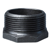 Prosource B241 65X50 Pipe Bushing, 2-1/2 x 2 in, MIP x FIP, Malleable Iron, SCH 40 Schedule, 300 psi Pressure