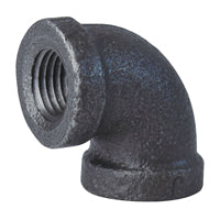 Prosource 2A-1/4B Pipe Elbow, 1/4 in, FIP, 90 deg Angle, Malleable Iron, SCH 40 Schedule, 300 psi Pressure